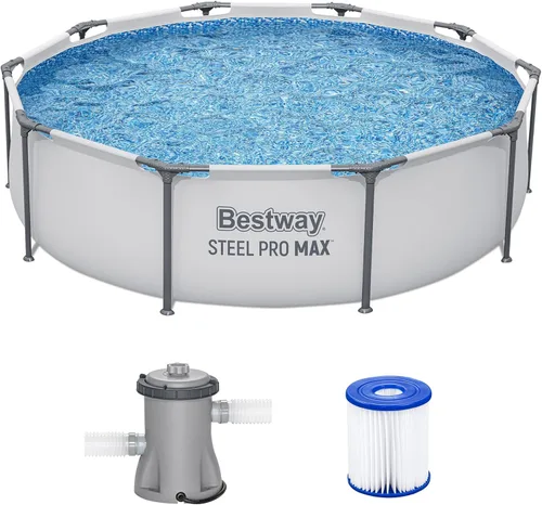 Piscina Bestway Steel Pro sobre suelo, Azul