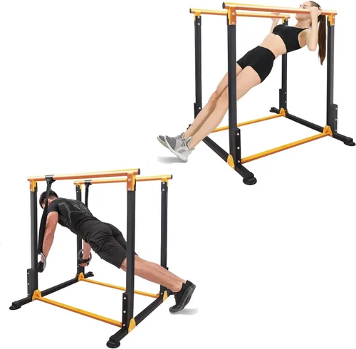 Miniatura 3 de Soportes de inmersión multifunción para gimnasio en casa, barras paralelas, estación de inmersión, entrenamiento de fuerza, fitness