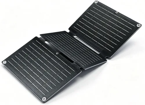 Panel solar plegable portátil de 20 W, cargador solar de 3 pliegues con salidas USB QC3.0 y CC, cargador de panel solar impermeable lPx4 para