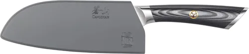 Miniatura 2 de Cangshan Cuchillo Santoku de la serie NAKA de 6 pulgadas con funda, acero de Damasco forjado X-7, 503107