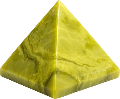 Miniatura 51 de Piedras Curativas de Cristal de Pirámide de Cuarzo Claro de Amazing Gemstone - Figura de Gran Pirámide de 2" de Piedra Natural para Meditación
