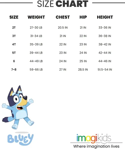 Miniatura 5 de Bluey Vestido de bingo para niñas pequeñas a niños pequeños
