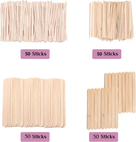 Miniatura 3 de Mibly Barras y tiras de cera surtidas (paquete de 200 barras de cera surtidas)