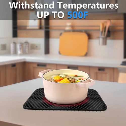 Miniatura 4 de Protectores de fregadero para fregadero de cocina, 2 alfombrillas de cocina de silicona de 13.58 x 11.6 pulgadas, protector inferior antideslizante