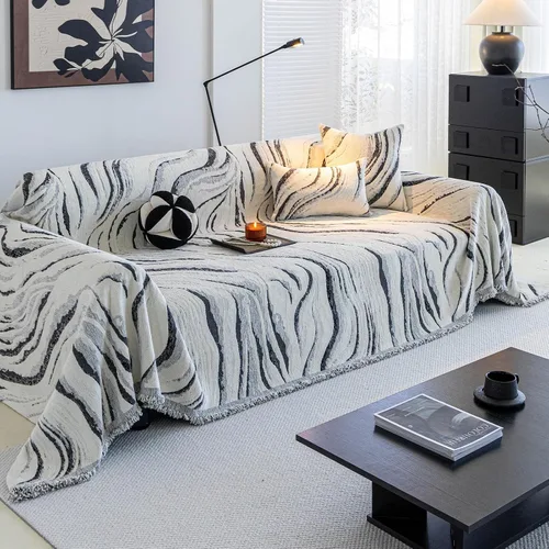 Miniatura 65 de ROOMLIFE Manta Funda Azteca Bohemia para Sofá, Decoración del Hogar Estilo Granja, Fundas de Sofá para Loveseat, Sofás de 2/3 Cojines, Apta