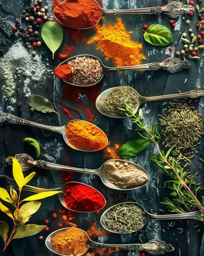 Miniatura 22 de Pintura de especias y hierbas, kit de pintura de cilantro y salvia por números, 16 x 20 pulgadas, lienzo de cocina para bricolaje, aceite vegetal