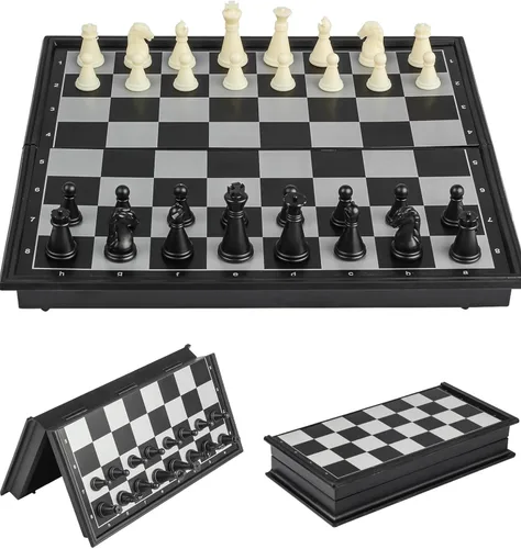 Chess Sets Travel Board Games - 7.9 Inches Magnetic Small Pocket Chess Set for Teens & Adults, Folding Portable Chess Gifts Classic 2-Player