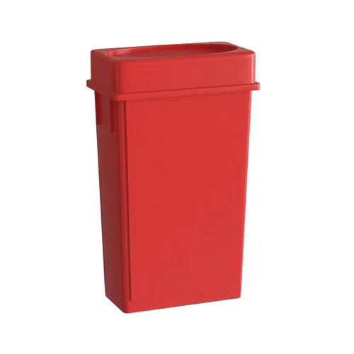 Miniatura 46 de Bote de basura Slim Jim negro de 23 galones con carrito