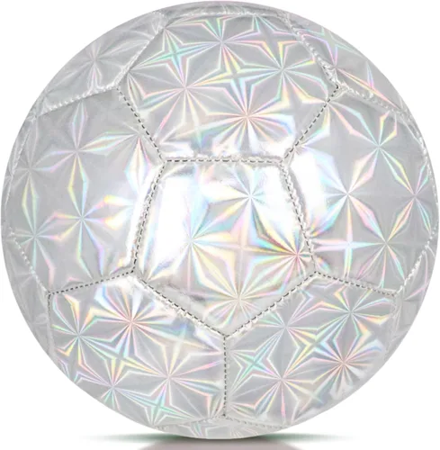 Miniatura 10 de Pelota de fútbol tamaño 4 con purpurina rosa - Pelota de fútbol para niños de 4-6, 6-8, 8-12 años, para deportes al aire libre, entrenamiento