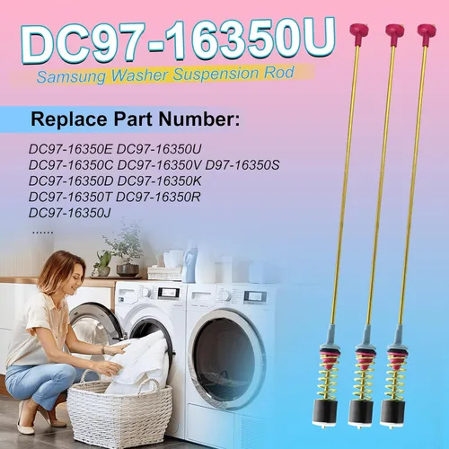 Miniatura 2 de Varillas de suspensión de arandela DC97-16350U DC97-16350T mejoradas para SAMSUNG WA50R5200AW/US, WA50R5400AV/US WA50R5400AW/US WA45T3200AW/A4