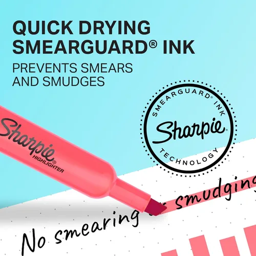 Miniatura 5 de Sharpie - Resaltadores Tank, punta de cincel, 12 colores de moda surtidos, paquete económico, 36 unidades - Para estudiar, tomar notas, suministros