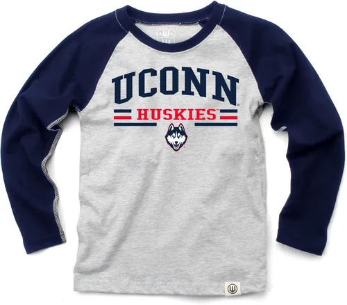 Miniatura 47 de Wes and Willy NCAA playera raglán de manga larga para niños