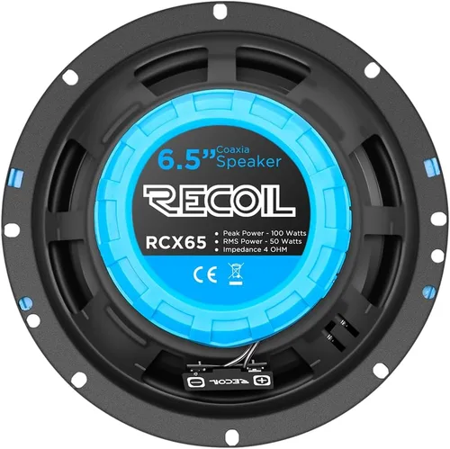 Miniatura 5 de RECOIL RCX65 Echo Series - Sistema de altavoces coaxiales de audio para auto de 6.5 pulgadas