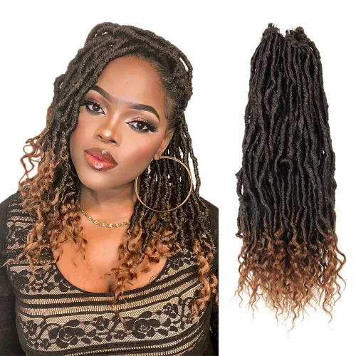 Miniatura 14 de BOHOBABE Rastas Falsas de Cabello de Ganchillo de 30 Pulgadas, Rastas Suaves Boho de Ganchillo con Puntas Rizadas, Rastas Largas de Diosa Bohemia