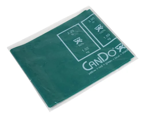 Miniatura 17 de CanDo 10-5918 AccuForce - Banda de ejercicio, rollo de 6 yardas, juego de 5 piezas, amarillo a negro