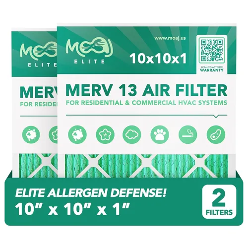 Miniatura 11 de Filtro de aire de 14 x 24 x 1 (paquete de 2) MERV 12 MOAJ Elite Bacterial & Viral Defense Con base en Estados Unidos Filtros de aire
