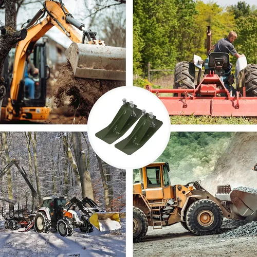 Miniatura 7 de Doppy 2 piezas de protector de borde de cubo de tractor, 3/8'' de espesor, domador de deslizamiento de nieve, tuercas y pernos hexagonales dobles