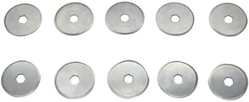 Miniatura 7 de AUTOTOOLHOME Cuchillas de corte rotativas de 0.709 in, paquete de 10 cuchillas rotativas de repuesto, tela de corte, acolchado, álbum de recortes