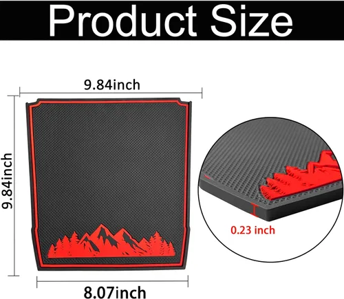 Miniatura 5 de Tapete para cubierta de salpicadero para Subaru Forester, accesorios 2019-2023 2024 Subaru Crosstrek Impreza 2018-2023, almohadilla interior Rojo