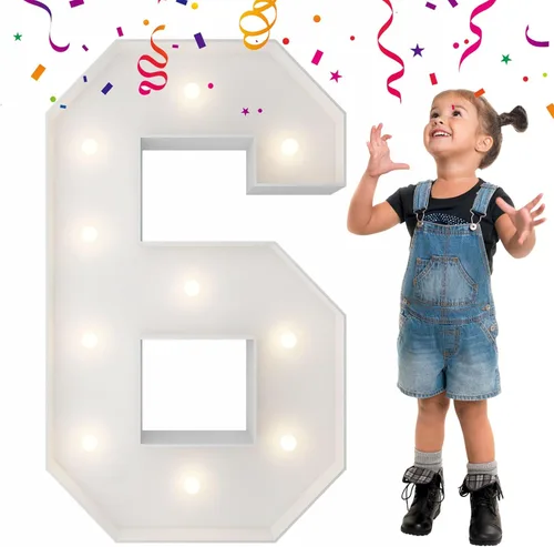 Miniatura 72 de Letras iluminadas con marco de 3 pies de alto, letras enormes con marco, marco de globos en mosaico, letra grande para decoraciones de compromiso