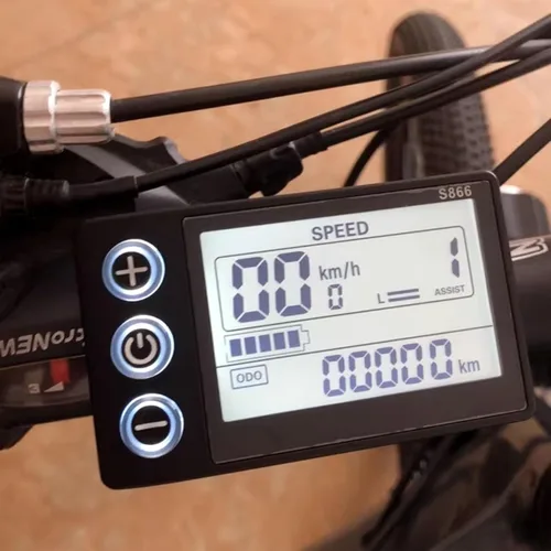 Miniatura 9 de Medidor de pantalla LCD de bicicleta eléctrica S866, 24V 36V 48V Ebike Pantalla LCD Panel de control inalámbrico Velocímetro de bicicleta odómetro