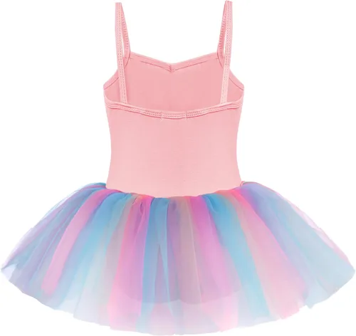 Miniatura 2 de Zaclotre Leotardo de lentejuelas para niñas pequeñas, leotardos de ballet con correa brillante, vestido tutú, traje de bailarina, disfraz de baile