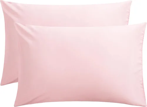 Funda de almohada de viaje de 12 x 18 pulgadas, paquete de 2 piezas, 100% algodón egipcio con cierre de cremallera, 500 hilos, fundas de almohada