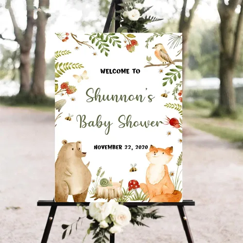 Miniatura 10 de Personalized Baby Shower Welcome Sign, Baby Shower Decoration Customised Baby Shower Party Sign Decor, Baby Shower Sign, Yard Sign Oudoor Party #10