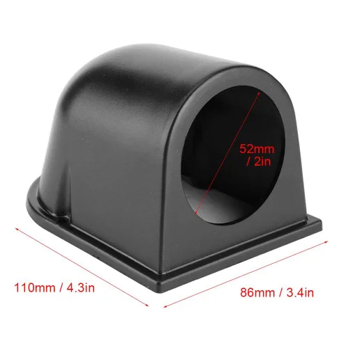 Miniatura 4 de Soporte de montaje de calibre de agujero único de 2.047 in, material ABS, cápsula universal para medidor de coche para instrumentos de 2 pulgadas