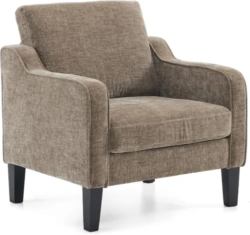 Miniatura 38 de VINGLI Juego de 2 Sillas de Acento Modernas, Sillas Beige para Sala de Estar, Sillón Cómodo para Dormitorio, Silla de Sofá Tapizada, Silla
