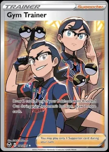 Entrenador de gimnasio 191/195 - Tempestad plateada - Arte completo - Tarjeta Pokemon Ultra Rara - Holo Foil
