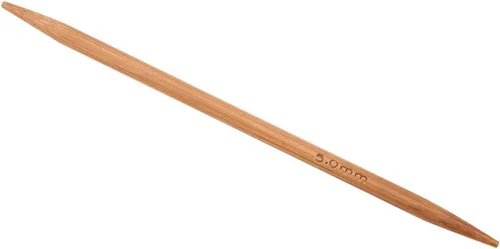 Miniatura 9 de Juego de agujas de tejer de bambú, 11 tamaños, 55 agujas de tejer de doble punta, agujas largas de madera para suéteres, calcetines, chal y bufanda