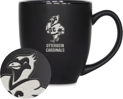 Miniatura 67 de Rico Industries - Taza de cerámica mate negra con grabado láser estándar de 15oz para NCAA (escuelas T & U) - Para bebidas calientes o frías