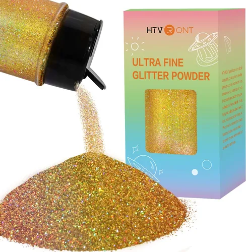 Miniatura 19 de HTVRONT Polvo de Purpurina Fina Holográfica - 200g/7oz Purpurina Turquesa para Manualidades, Purpurina Ultrafina No Tóxica para Uñas, Vasos