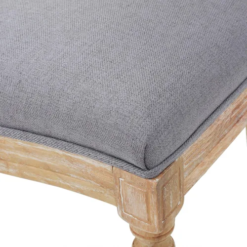 Miniatura 11 de Christopher Knight Home Camille - Sillas de comedor tradicionales de terciopelo, 2 piezas, color gris y blanco brillante Gris claro