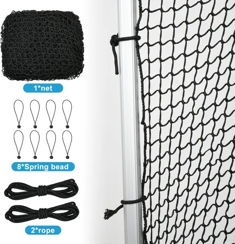 Miniatura 3 de Red de golf de nailon de 10 a 50 pies, red de golpeo de fácil configuración con cuerda y hebilla elástica, red de golf resistente, red deportiva