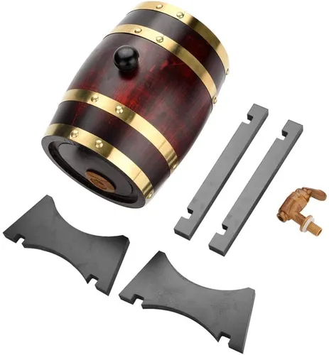 Miniatura 7 de Barril de Roble barril de vino barril de madera para el almacenamiento o Envejecimiento de vino y licores barriles de vino botellero _ litros Retro