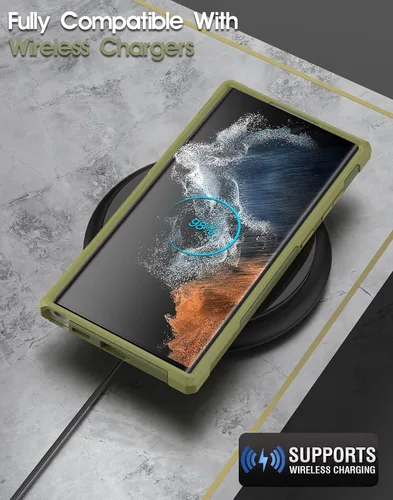 Miniatura 5 de Poetic Neon Series - Funda compatible con Galaxy S22 Ultra 5G de 6.8 pulgadas, doble capa, resistente, resistente, ligera, delgada, a prueba