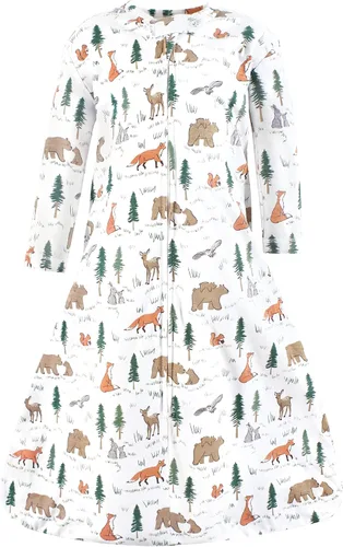 Miniatura 53 de Hudson Baby Saco de dormir unisex de algodón de manga larga para bebé Bosque