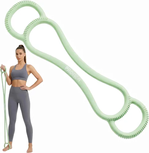 Miniatura 8 de PROIRON Figure 8 Resistance Bands with Handles Exercise Band Stretch Bands for Yoga arm Chest and Shoulder Stretch 8 Shaped Resistance Band for Women