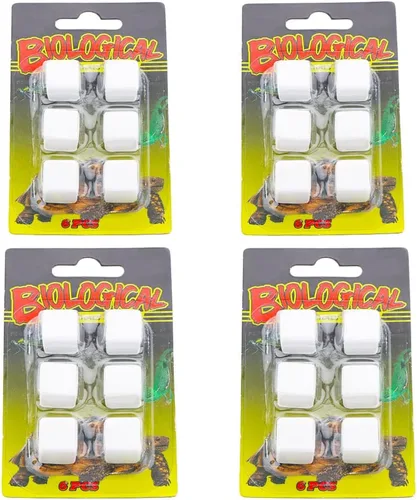DQITJ 24 piezas de piedra de calcio natural para reptiles de tortuga, tortuga, lagarto, rana, camaleón, reptiles