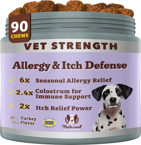 Miniatura 16 de Natural Dog Company Vet Strength Multivitamínico para perros – 90 masticables suaves de alta potencia con glucosamina, condroitina, probióticos