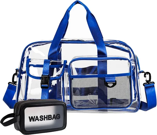 Miniatura 56 de Bolsa de Gimnasio Pequeña para Mujer, Bolsa de Lona de Viaje, Bolsa de Fin de Semana con Compartimento para Zapatos