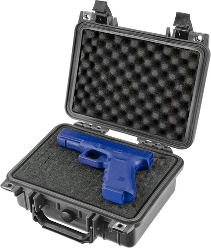 Miniatura 6 de Eylar Pequeña funda rígida para pistola de 10.62 pulgadas, resistente al agua, con estándares TSA de espuma Blanco