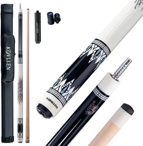 Miniatura 15 de KONLLEN Maple Pool Cue Stick – Low Deflection Performance Billiard Cue for Adults, Professional Play