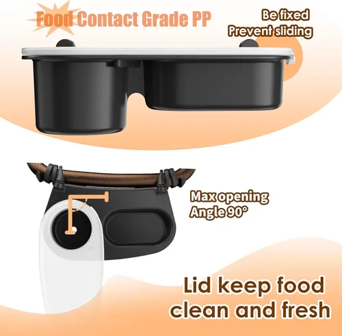 Miniatura 5 de Bandeja universal mejorada para refrigerios para cochecito compatible con Nuna Uppababy Bugaboo, bandeja portavasos, con brazos de silicona, barra