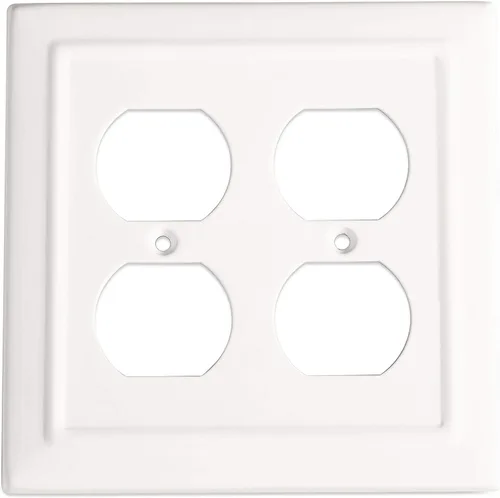 Miniatura 9 de Monarch Abode Placa de Pared Dúplex de 1 Gang, Cubiertas Decorativas de Salida de Metal Arquitectónico, Placas de Cubierta de Salida Eléctrica