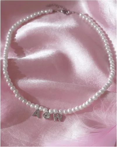 A&W collar de cuentas, collar LDR, collar AW, lana del rey Merch AW gargantilla regalo para fans Dorado