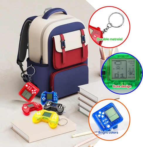 Miniatura 5 de SSRMX 24 piezas de recuerdos de fiesta de videojuegos para niños, mini llavero de juegos de arcade, regalos de fiesta de cumpleaños, premios de aula