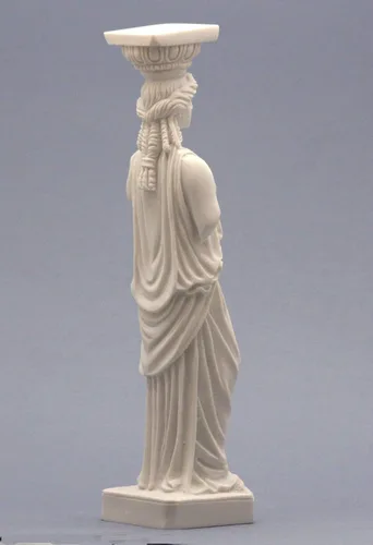 Miniatura 5 de Cariatid Erectheion Acrópolis Atenas Figura femenina Escultura griega de la estatua
